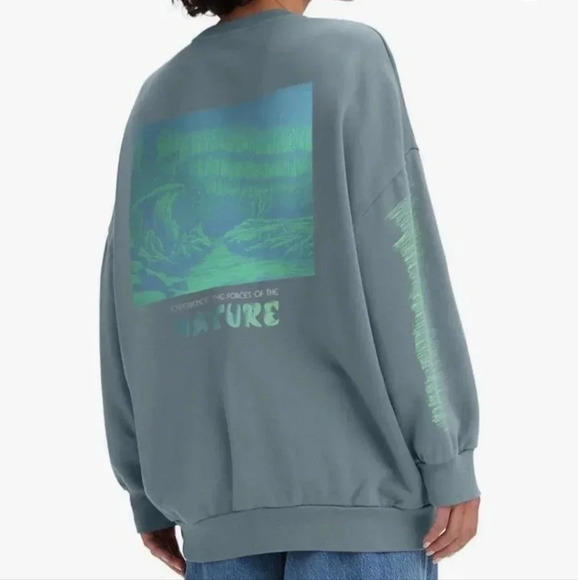 Levi's The Force of Nature Sterling Blue oversized sweater NWT Size medium - Picture 12 of 12